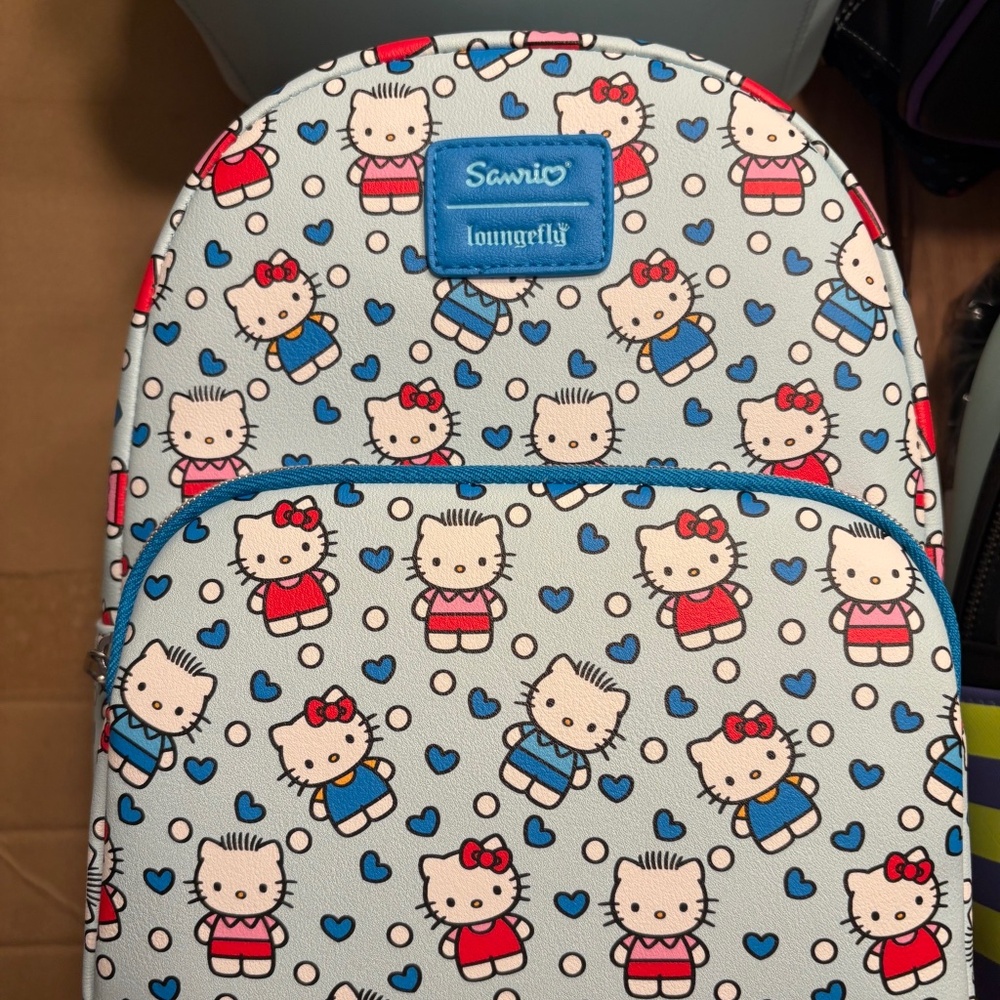 Loungefly Hello Kitty And Dear Daniel Allover Print Mini Backpack NWT - Picture 2 of 6